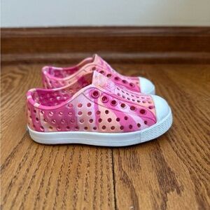 Native Shoes Girls C4 Marbled Pink